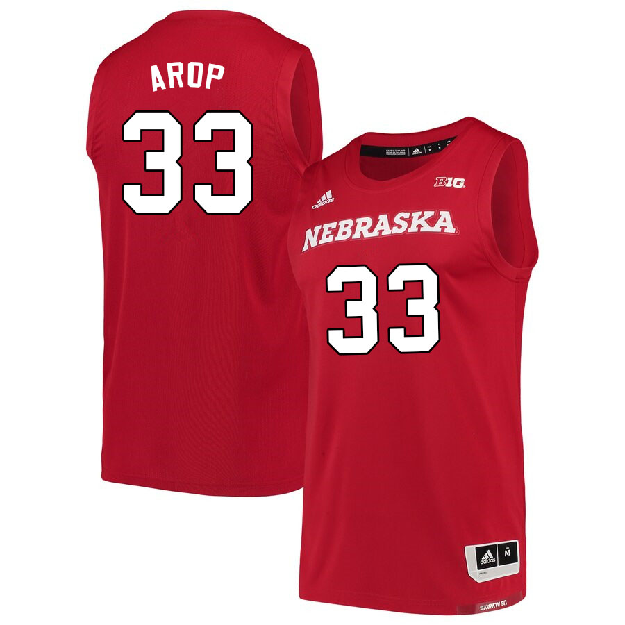 Men #33 Akol Arop Nebraska Cornhuskers College Basketball Jerseys Sale-Scarlet - Click Image to Close
